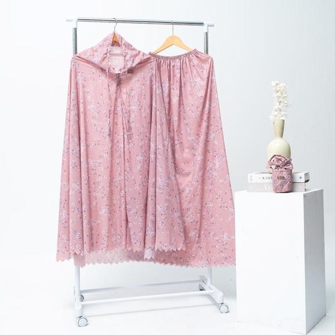 new Mukena Travel Dewasa 2in1 Salwa Size Jumbo Series Traveling Parasut Korea Mini Pouch Free Sajada