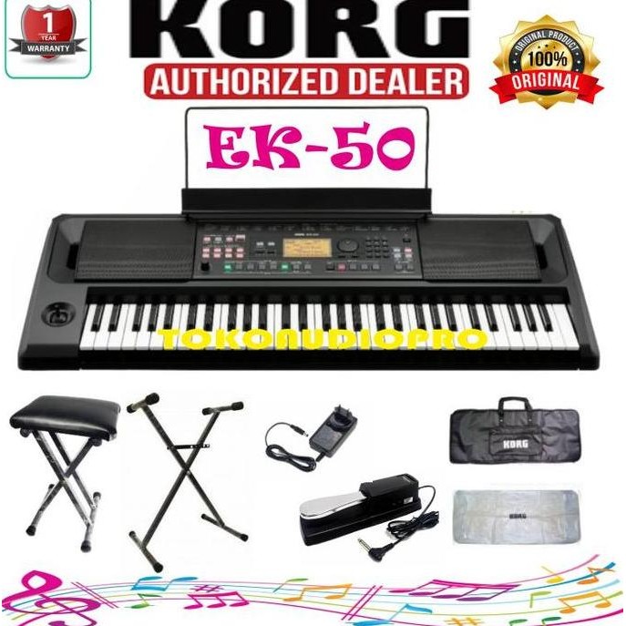 Korg Ek50 Ek-50 Ek 50 Keyboard Paket Big Promo