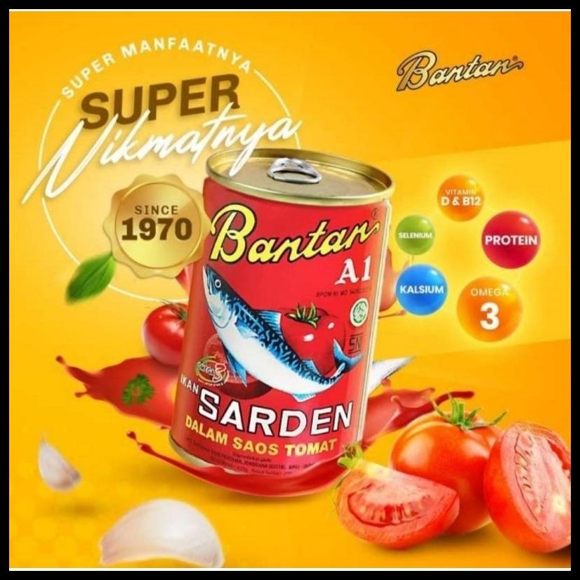 

SARDEN BANTAN SAOS TOMAT MAKANAN KALENG 155GR