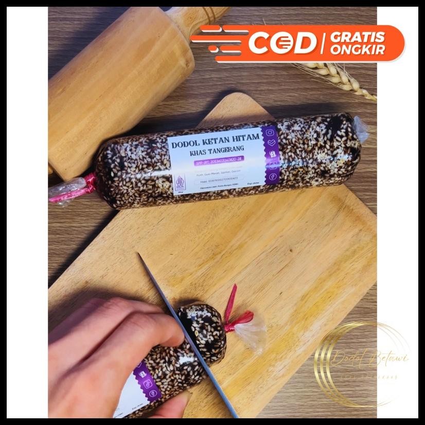 

DODOL BETAWI ASLI KETAN HITAM WIJEN 200 GR KHAS TANGERANG HALAL FRESH