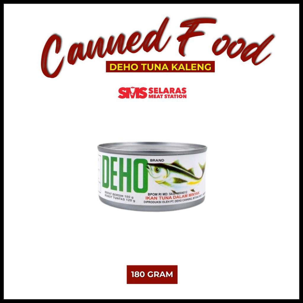 

DEHO TUNA CHUNK IN OIL IKAN TUNA KALENG 180 GRAM TANGERANG SELATAN