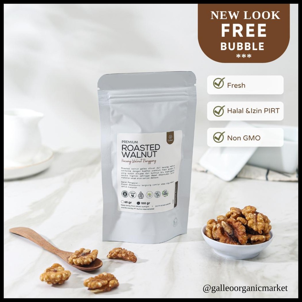 

KACANG WALNUT PANGGANG / ROASTED WALNUT GALLEO PREMIUM NUTS