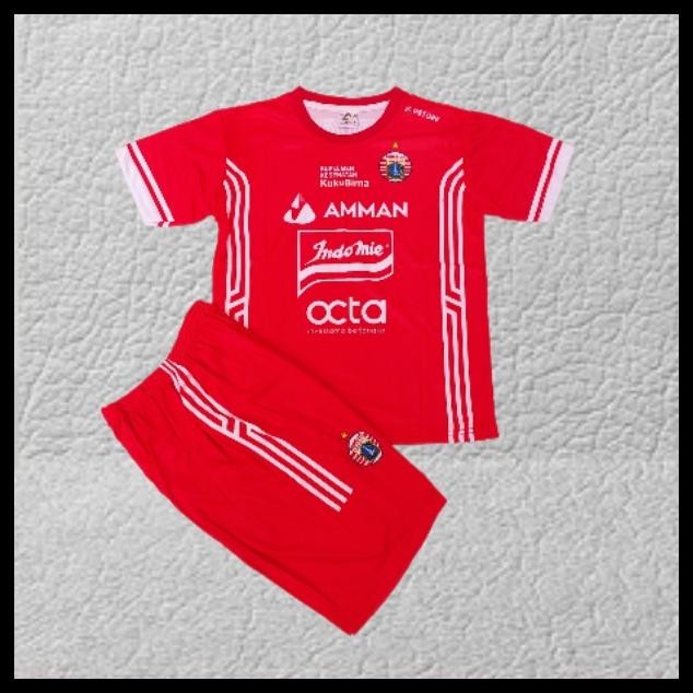 JERSEY BOLA ANAK PERSIJA MERAH/SETELAN BAJU BOLA PERSIJA PRINTING