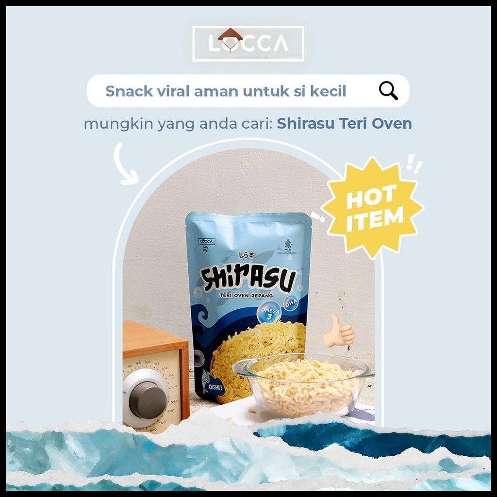 

LOCCA SHIRASU TERI JEPANG | TABURAN CAMILAN JEPANG SEHAT HALAL