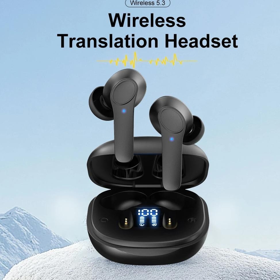 

Translation Headphones Real Time Bluetooth Earbuds Translator 144 Languages Simultaneous Business Interpretation Earphones