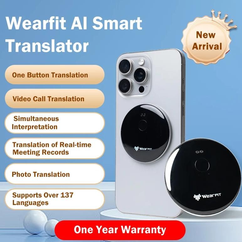 

New Wireless Bluetooth Speaker AI Translator Video Photo Translate Outdoor Portable Subwoofer Speakers Recording Translation