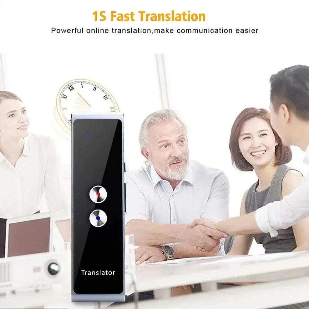 

T8+/X9+ Mini Translator Machine Dual-Mic Noise Reduction, Simultaneous Translation for International Negotiations & Tourism