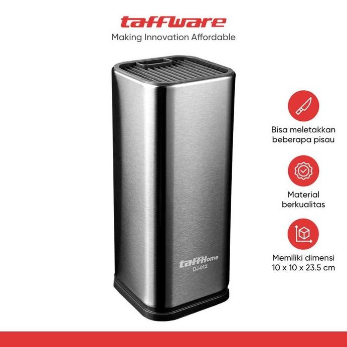 

Terlaris Taffhome Tempat Pisau Dapur Stand Tool Knife Holder Stainless Steel
