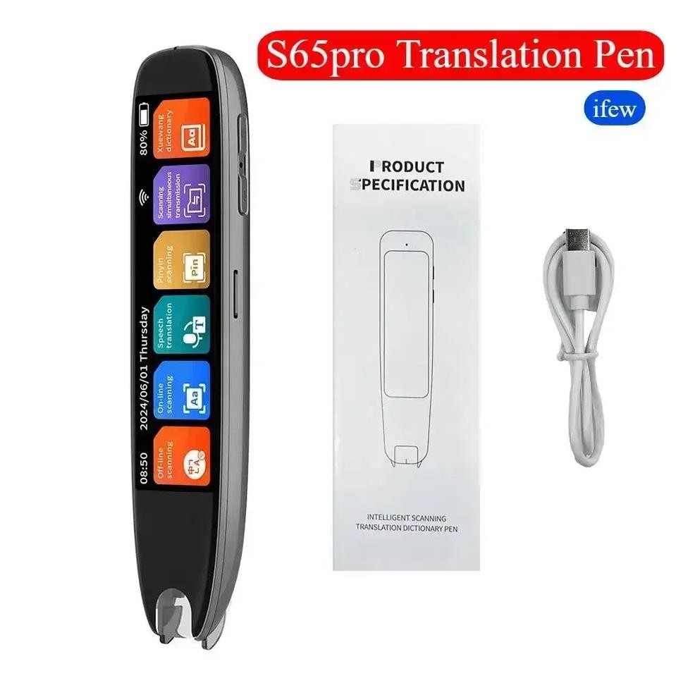 

S65pro Scan Reader Translation Pen Device Text Scanning Reading Translator Dictionary WiFi/BT Connection Online Photo Translate