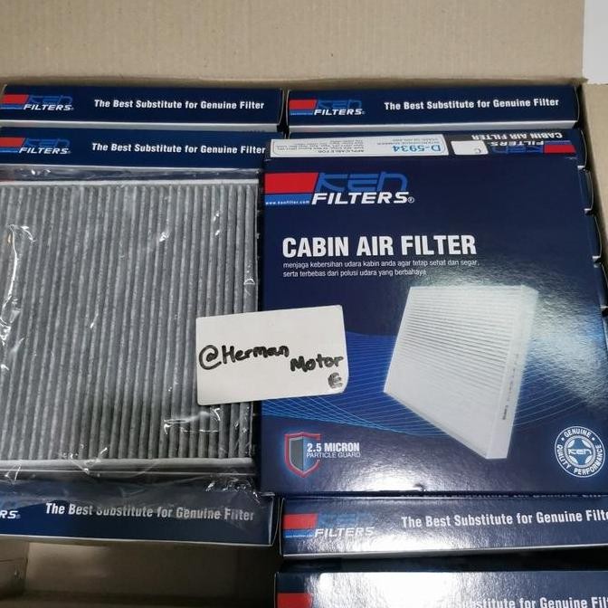 ready Saringan udara Cabin Filter Ac CARBON KEN D5934 ERTIGA Bensin - ALL new Ertiga XL7 Baleno Hatc