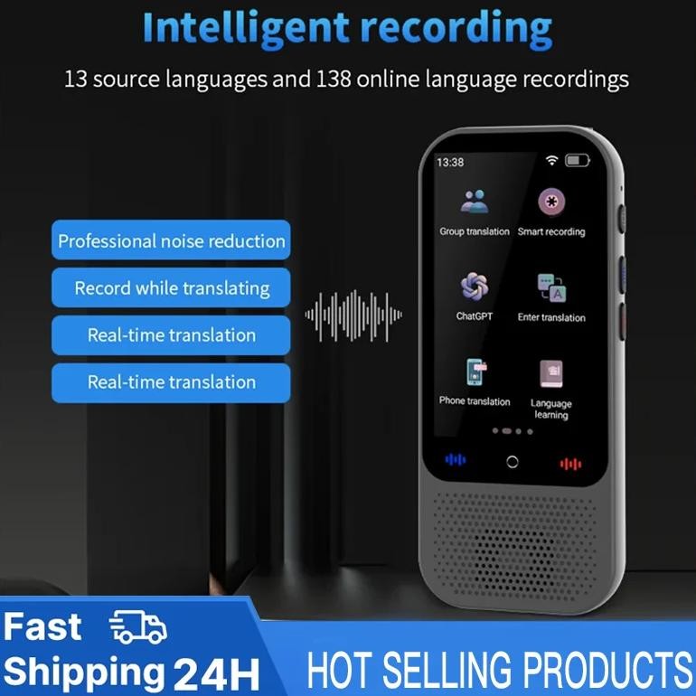 

S80 Pro Portable Translator Device 138 Real-time Languages Online & Offline 3.54inch Smart Voice Translation For Foreign Travel