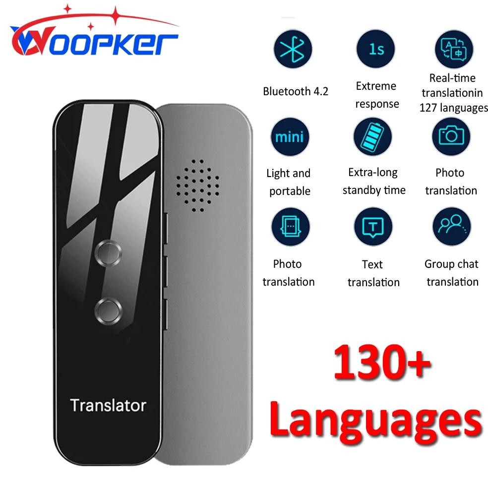 

WOOPKER G6 Instant Language Translator BT4.2 Support Voice Text APP Photograph Translation for Language Learning Travel Business
