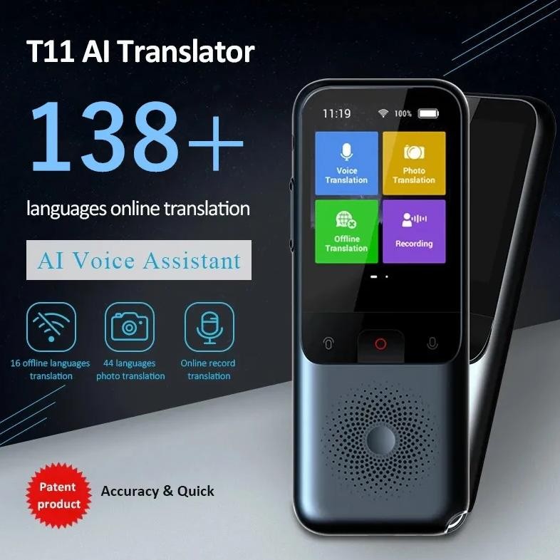 

Translation Machine Device T11 Real-Time Smart Voice Photo Translator 134 Languages Tradutor Portable Text Translate