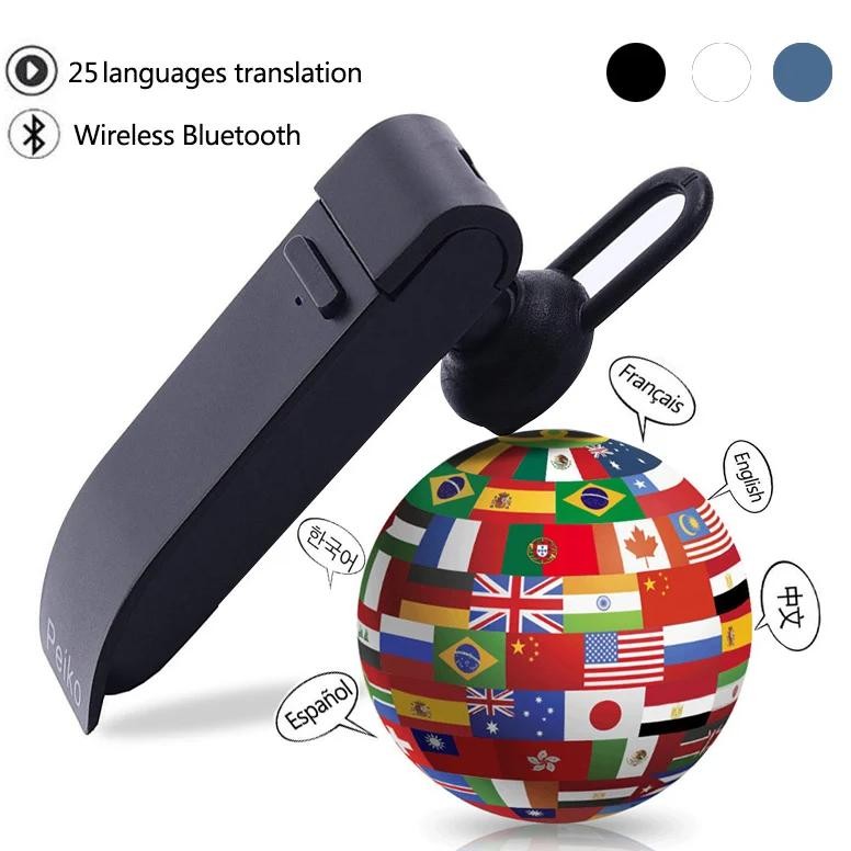 

Voice translator Peiko 25 Languages Intelligent Wireless Bluetooth Translated Earphone Business car handsfree Headset earpuds