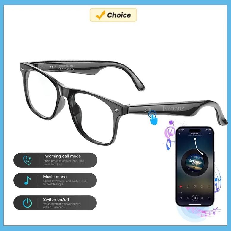 

Bluetooth Smart Glasses AI Translator IP65 Waterproof Anti Blue Lenses Noise Canceling Language Real Time Translate Eyeglasses