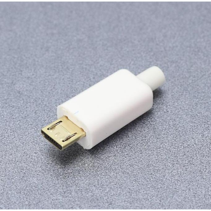 Micro USB B Male Gold Plated DIY 5 Pins Connector