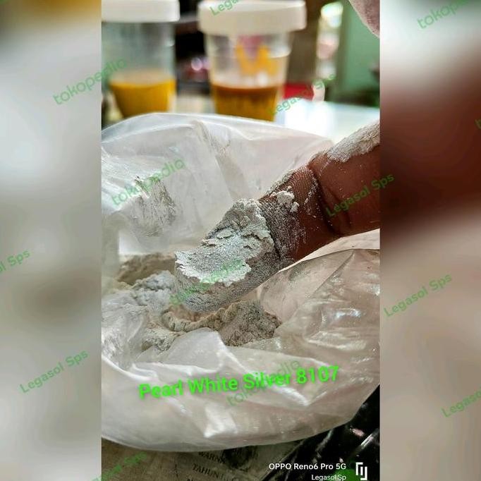 

TERLARIS - Bubuk Metalik/Powder Pearl White Silver & Powder Pearl White @1kg