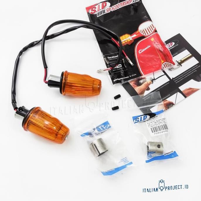 Lampu Sein Stang SIP Vespa Smallframe Darling Special PTS ET3