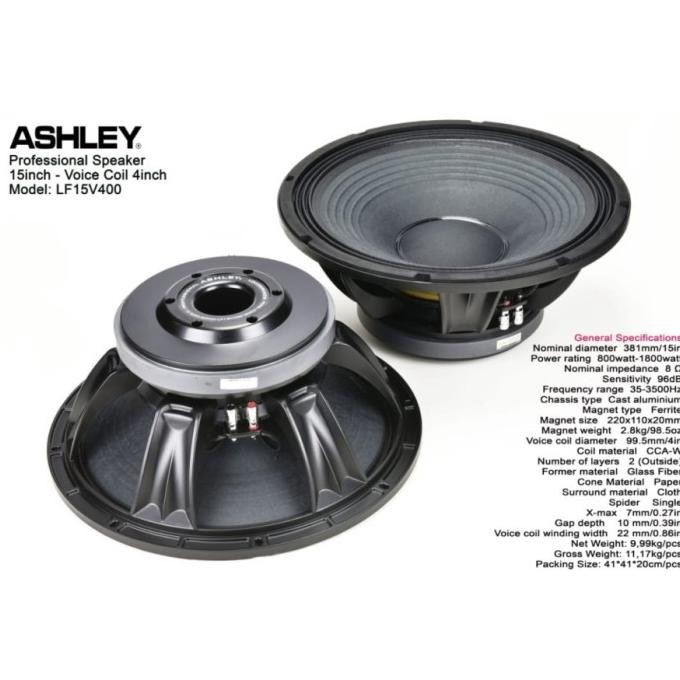 Speaker Ashley LF15V400 LF 15 V400 LF 15 V 400 Original 15 Inch Original