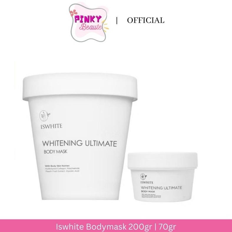 PJ READY ISWHITE Whitening Ultimate Body Mask 200gr | ISWHITE Whitening Ultimate Body Mask Travel Si
