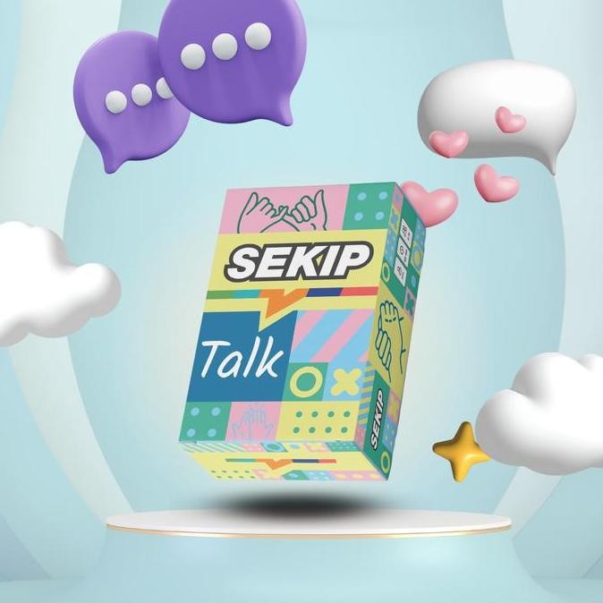 SEKIP Talk Permainan Kartu Pertanyaan Obrolan Deep Talk Card Game