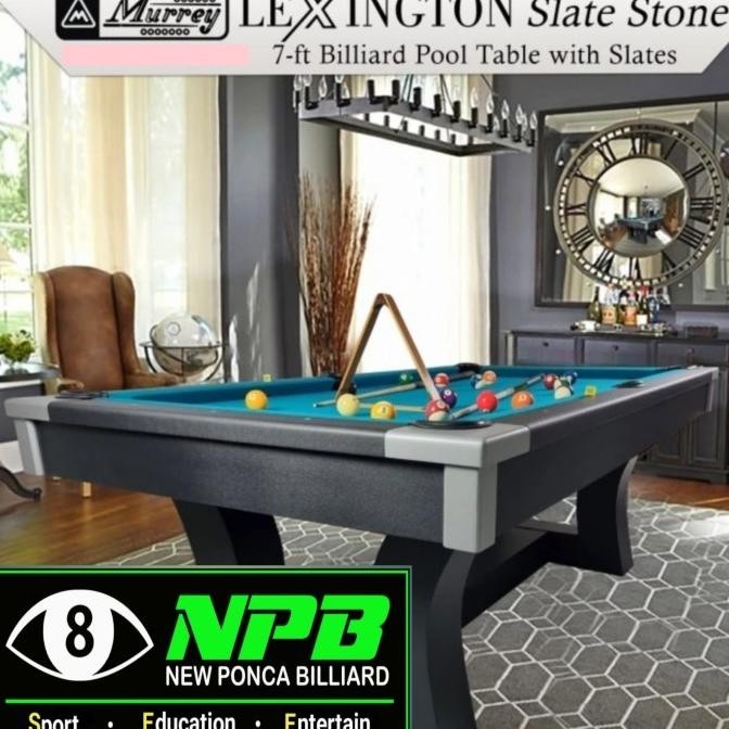 Murrey Lexington 7-Feet Pool Table Slate Stone |Meja billiard|Billiar - Standard