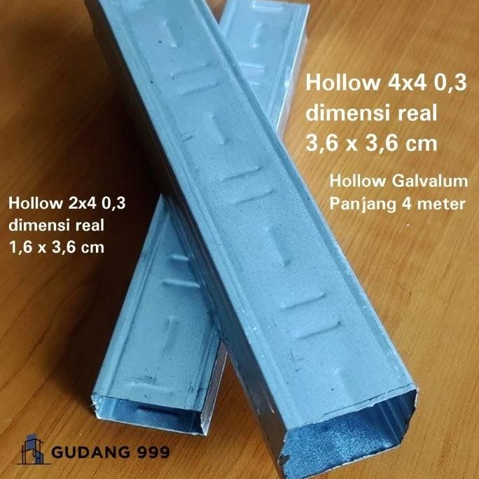 HJK Hollow 4x4 0,3 mm DBH / Holo Gypsum fibersemen / Hollow Plafon / Holow Rangka