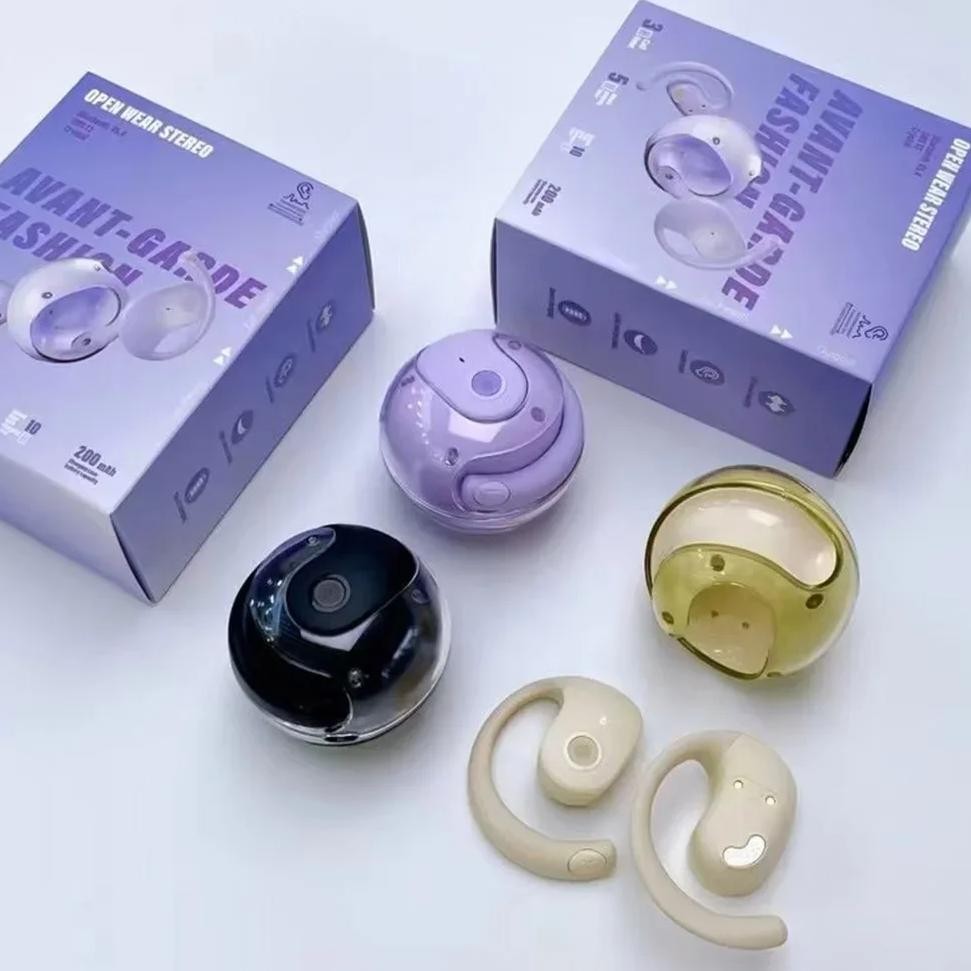 

1pcs Wireless BT AI Real-time Language Translation Earphones 144 Languages Ear Hanging Headphone Translator for Travel Business