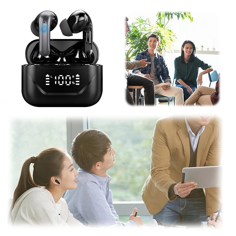 

Smart AI Translator Earbuds Bluetooth-Compatible 5.4 144 Languages Translation Earphones Long Battery Life ANC Noise Canceling