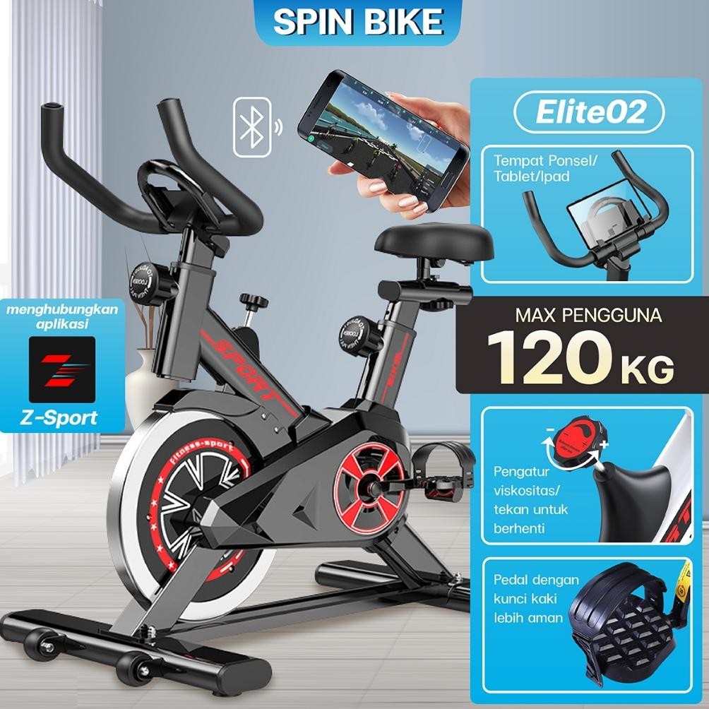 SEPEDA STATIS KUALITAS GYM ALAT OLAH RAGA RUMAHAN SPIN BIKE ELITE/S290/S303/S500
