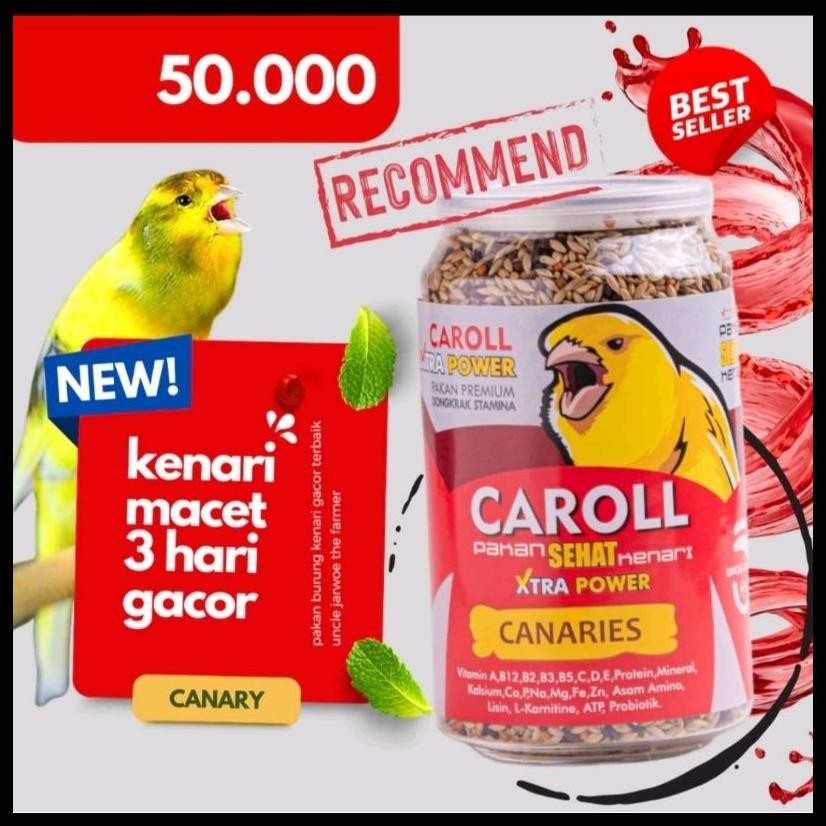 CAROLL KENARI  PAKAN BURUNG KENARI KAROL PAKAN GACOR  KENARI