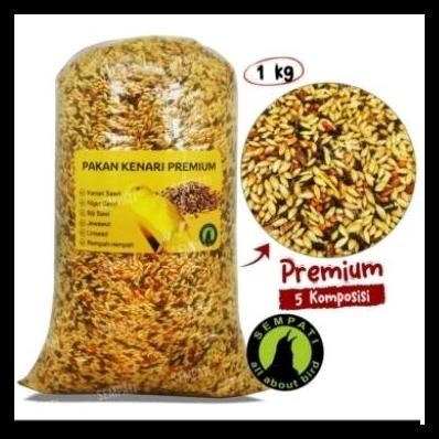PAKAN KENARI MIX PREMIUM KHUSUS KENARI FINCH BLACKTHROAT YORKSHIRE REDSISKIN 1KG