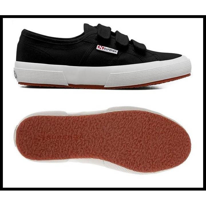 Sepatu Sneakers Superga 2750 - Cot3Strapu Black Cotu Strap Original Best Seller