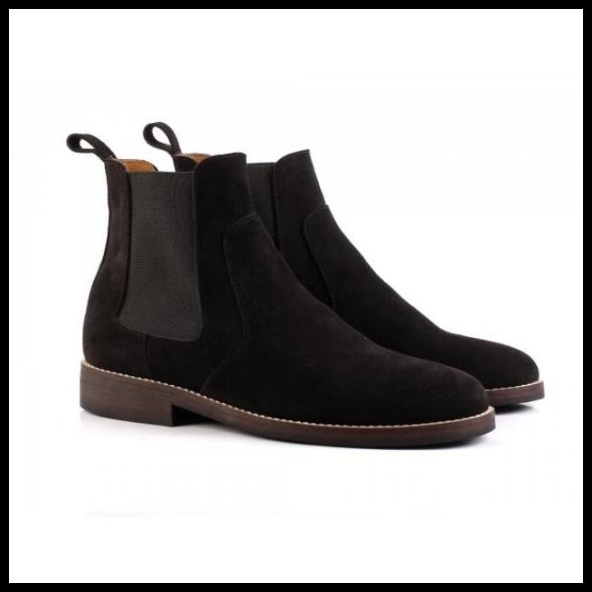 Sepatu Boots Pria Chelsea Boots Hitam - Brygancraftmanship ( Pre-Order ) Original Best Seller