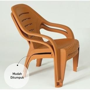 Olympast Set Meja Kursi OL 509 R Kursi Teras Kursi Rotan Kursi Taman KUAT MURAH 508-Tabitha Hitam