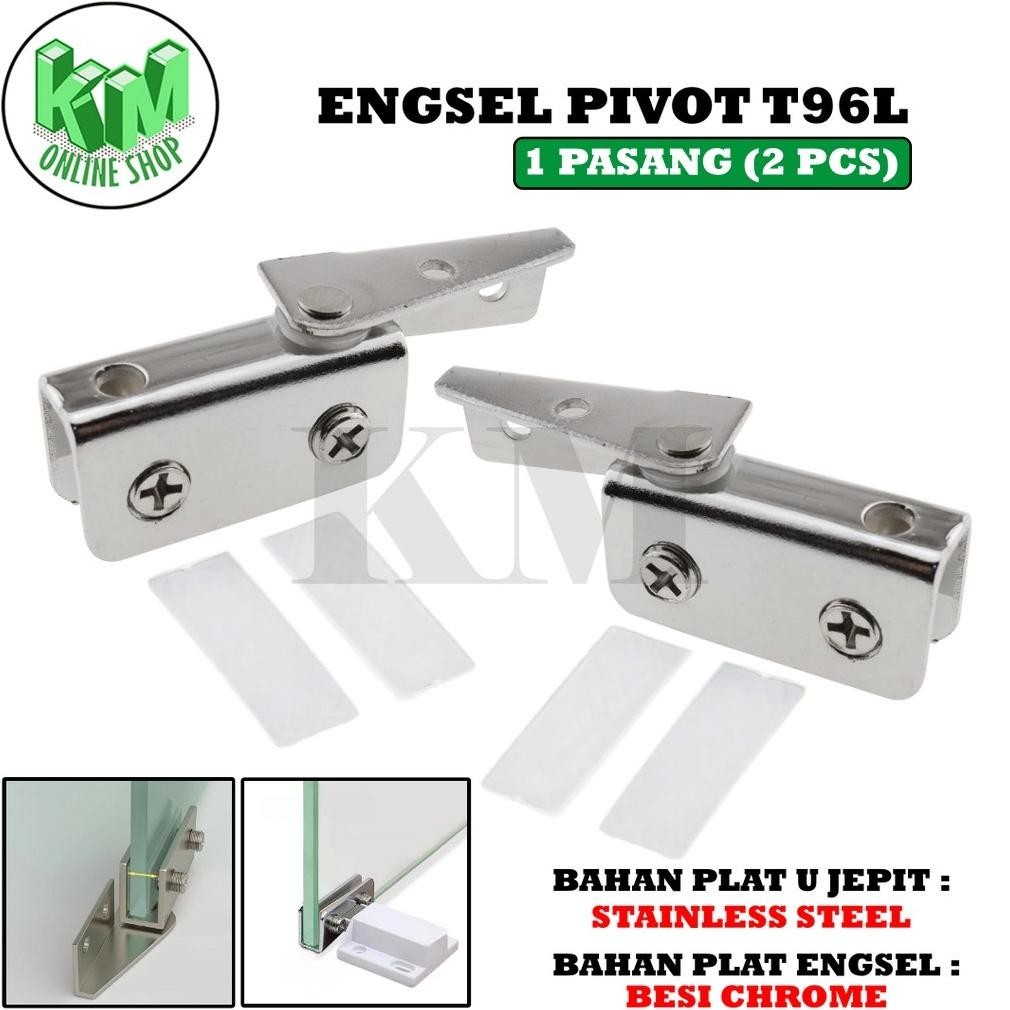 Engsel Kaca Plat Besar Siku Pivot Lemari Jepit Kaca Keramik Penjepit Kilap Ujung Hinge