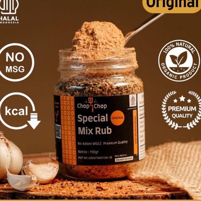 

Chopchop Special Mix Rub Bumbu Marinasi Rendah Kal Serbaguna 110Gr