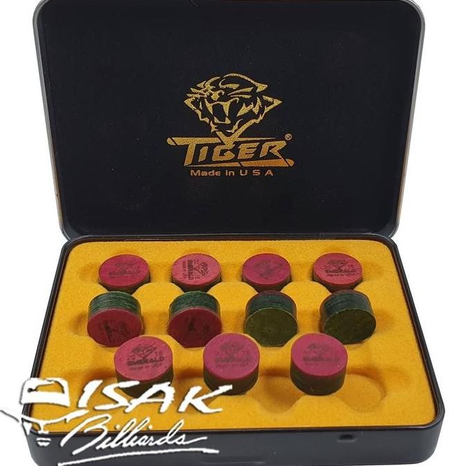 Emerald Cue Tip - Laminated Layer Tips By Tiger Usa Billiard Biliar