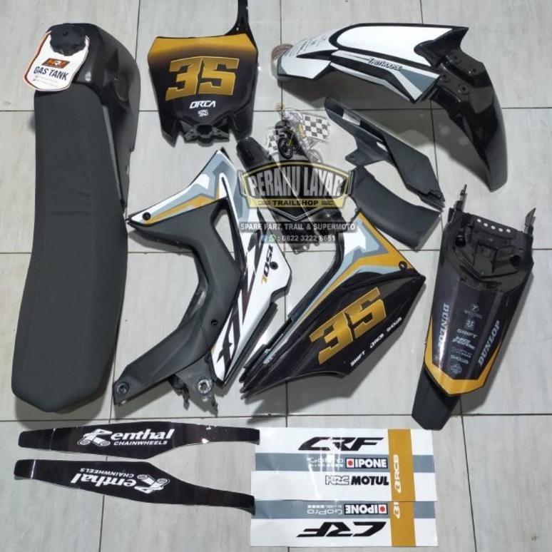 Body Set CRF 150 2018 Fullset Lengkap PNP CRF Kap CRF 150 Modifikasi 2018 Hitam Set Decal PNP Body C