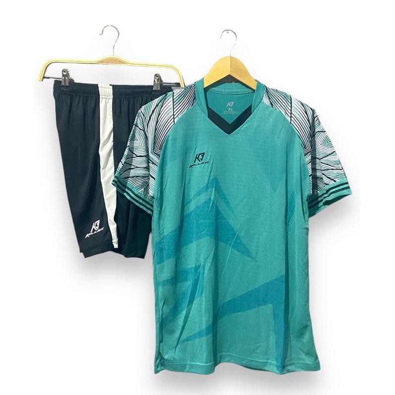 Bermutu Set Baju Olahraga Kaos Bola Futsal Dewasa Model Blaster Pria Wanita Volly Badminton