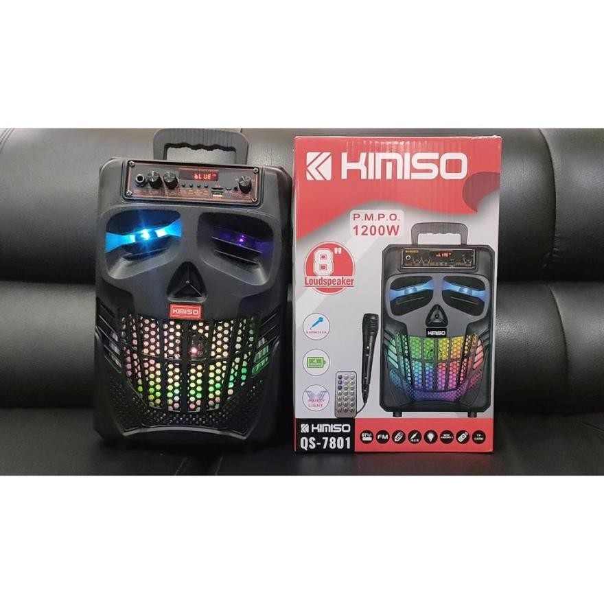 AS25 gf-5 SPEAKER BLUETOOTH PORTABLE KARAOKE 8'8 INCH KIMISO 7801 BONUS MIC KARAOKE SUPER BASS //SPE