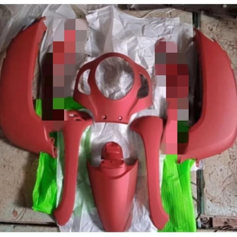 Body Halus Scoopy 2021 2022 2023 Merah Doff Dapat 4 Macam