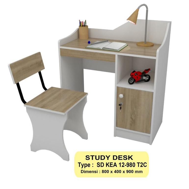 KEA PANEL MEJA BELAJAR ANAK + KURSI