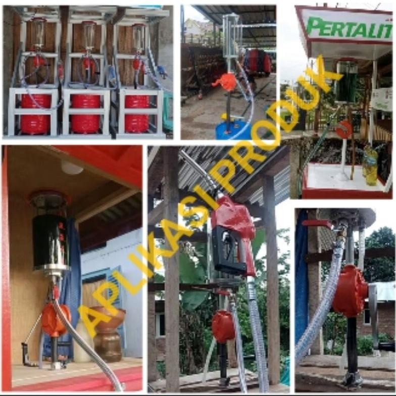 HJK Tabung Kaca Pertamini  Pom Mini Pengganti FLORITE SPG tpg KUJ