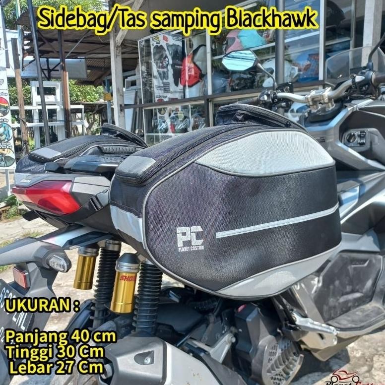 Blackhawk x ADV sidebag Tas Bagasi Box Samping Motor Touring plus covernya