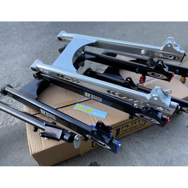 Swing Arm R1 Platinum Megapro Segi 5 Oval Polos Arem Megapro Gl R1 Aluminium Hitam Silver Kombinasi