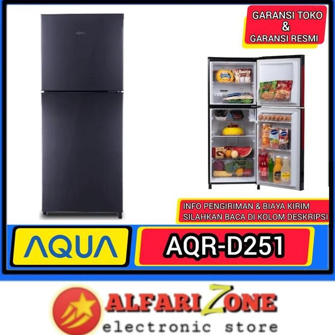 Kulkas Aqua 2 Pintu AQR-D251 (DS) Kulkas 2 Pintu AQUA AQRD251 Inverter