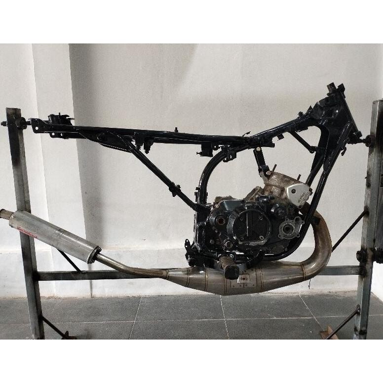 Rangka RX King Mesin Ninja || paket pedal rem serta step gantung