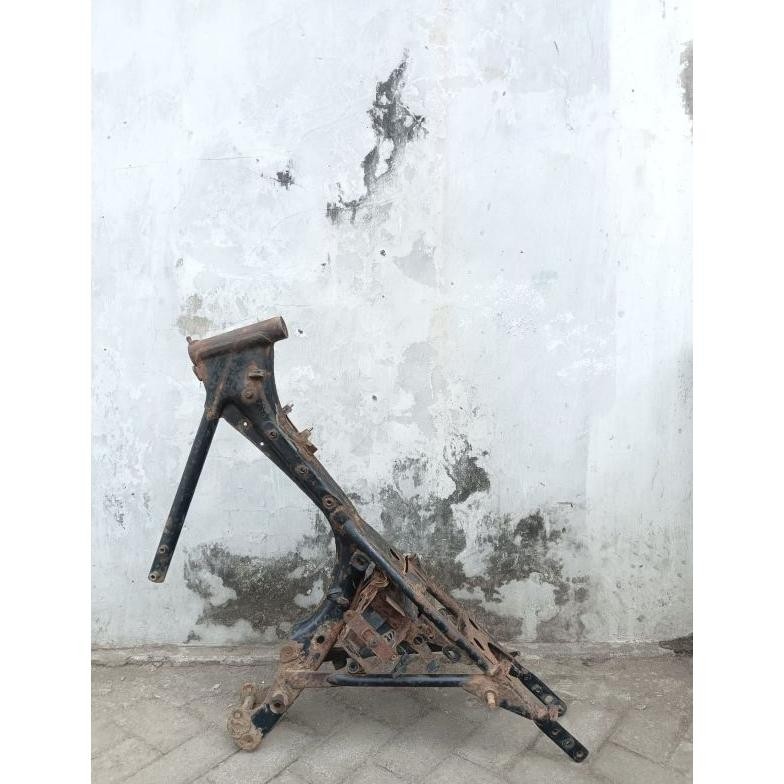 Rangka Honda GL100 balungan gede utuh normal senter ORI lepasan unit siap pakai