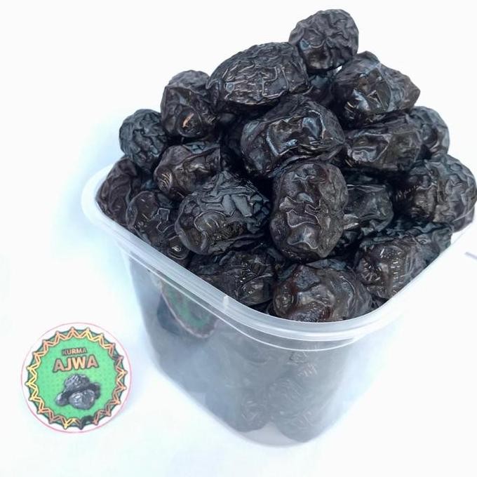 

READY kurma ajwa 500gr/ kurma ajwa toples/ ajwa kurma nabi